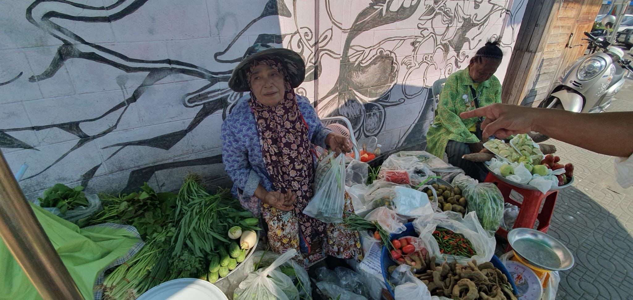 Marktbesuch am morgen in Hua Hin auf dem Frühmarkt